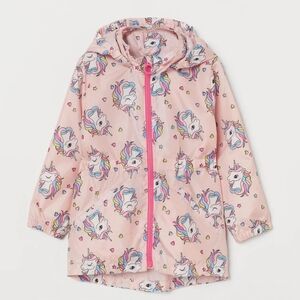 H & M Unicorn Pattern Windbreaker